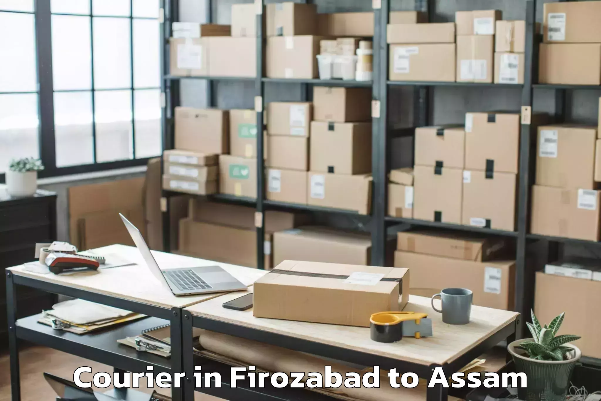 Book Firozabad to North Guwahati Pt Courier